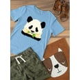 thumbnail image 3 of Panda Eating Leaves T-Shirt Toddler -Image by Shutterstock,  2 Toddler, 3 of 4