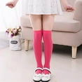 thumbnail image 4 of OGLCCG Girl's Thigh High Socks Over the Knee Socks for Girls Solid Color Stretch Soft Long Knee High Stockings for kids 2-12 Years, 4 of 4
