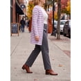 thumbnail image 4 of Cueply Womens Cardigan Long Sleeve lightweight Striped Open Front Casual Button Loose Knit Sweater, 4 of 8