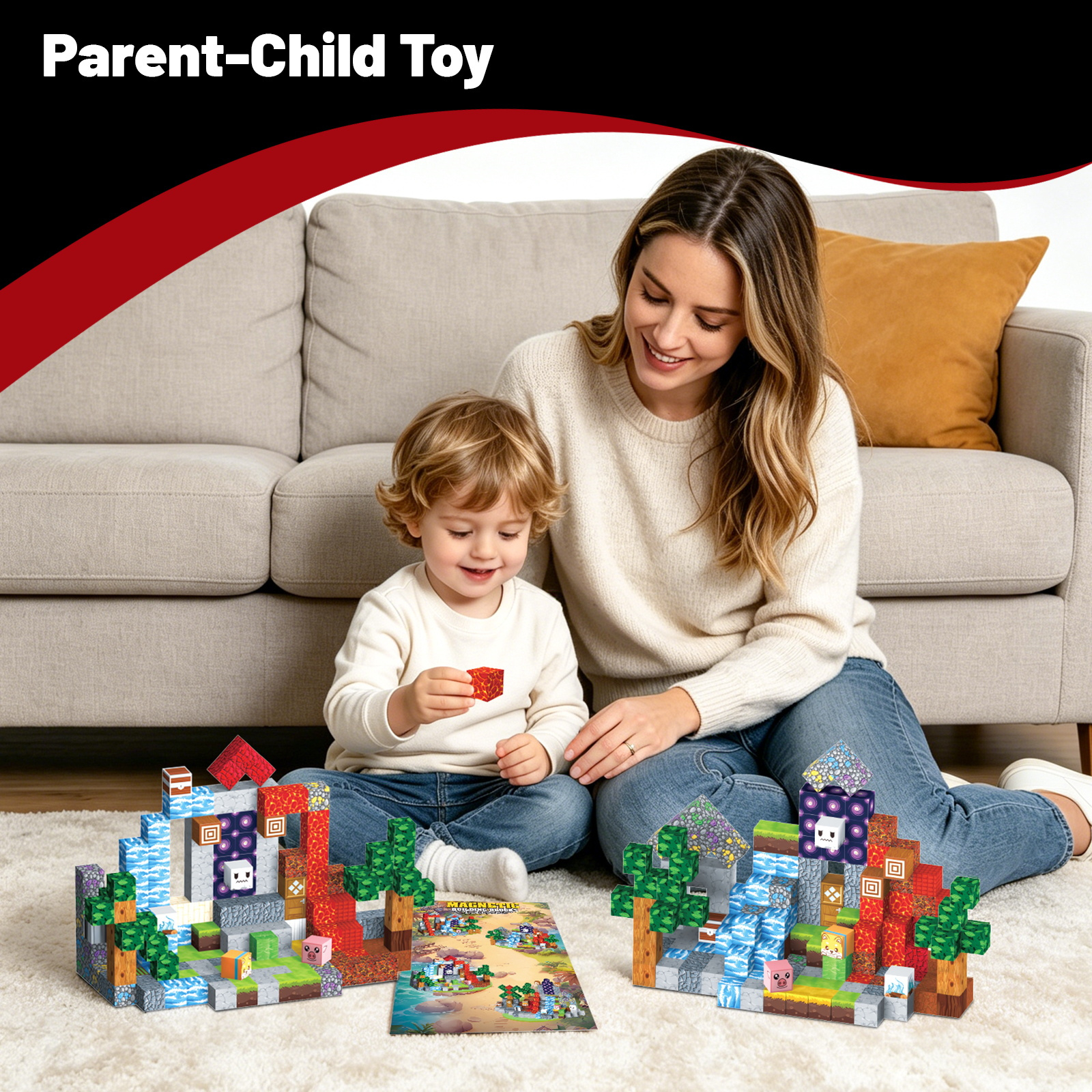 WLBES 200-Piece Magnetic Building Blocks photo 2