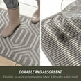 thumbnail image 3 of Color&Geometry Non-Slip Door Mat, 48 x 78 cm Soft Doormat Machine Washable Entrance Rug for Indoor, Outdoor, Living Room, Yard, Front Back Door - Gray, 3 of 5