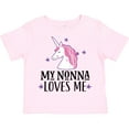thumbnail image 3 of Inktastic My Nonna Loves Me Unicorn Girls Toddler T-Shirt, 3 of 5