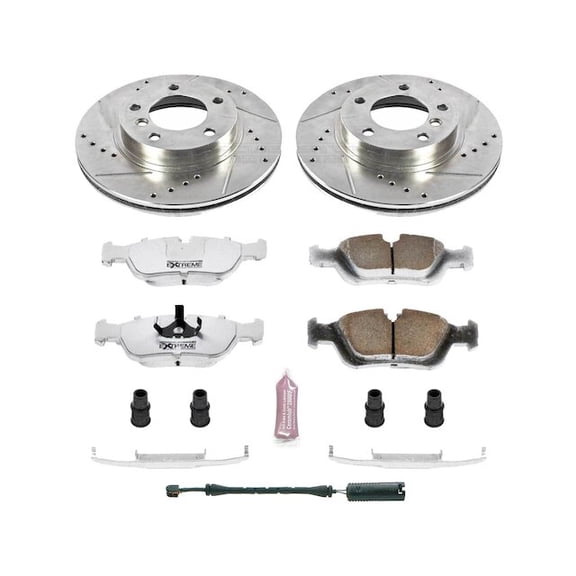 Front Brake Pad and Rotor Kit - Compatible with 1992 - 1997 BMW 318is E36 1993 1994 1995 1996