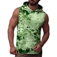 thumbnail image 5 of Men's Workout Hooded Tank Tops Sleeveless Gym Training Hoodies Bodybuilding Muscle Cut Off T Shirt Camo Printed, 5 of 6