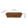 thumbnail image 2 of UPKOCH 1Pc Plastic Storage Basket Brown Fruit Snack Holder for Home and Office, 2 of 5