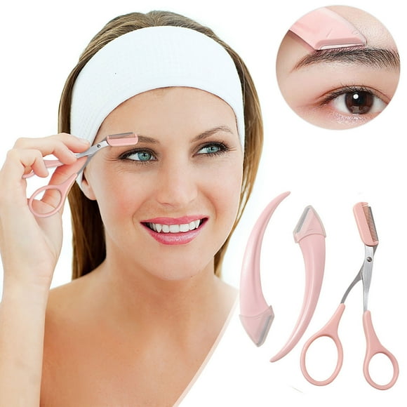 Pgyong Clearance! 3PCS Eyebrow Trimmers Scissors with Comb Professionals Precision Eyebrow Comb Scissors Set Small Eye Brow Razors Eyebrow Trimming Scissors Eyebrow Grooming Kit