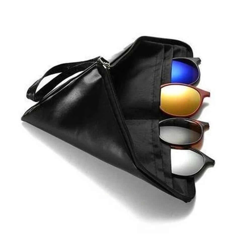 Fivepiece Polarized Sunglasses Clipon Eyeglass Lens Clips Set 222PC glasses