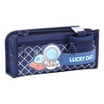 thumbnail image 2 of 1pc 5-Layer Pencil Case, Large Capacity Pencil Pouch w/Pen Loop Holder, Front Pockets & Detachable Mesh Bag, Holds up to 100+ Pens & 20cm Ruler, Lucky Stationery Pouch for Classroom, Blue/Astronaut, 2 of 8