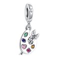 thumbnail image 1 of Charm o Dije de Plata de Pintura y Pincel, 1 of 2
