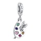 thumbnail image 1 of Charm o Dije de Plata de Pintura y Pincel, 1 of 2