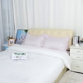 thumbnail image 7 of Unique Bargains 2-Piece Satin Ruffled Edge Pillowcases, Euro, Lavender Gray, 7 of 7