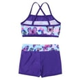thumbnail image 5 of inhzoy Kids Girls Two Piece Tankini Sleeveless Sequins Ballet Dance Tops with Bottoms Set Swallowtail Blue 10, 5 of 5