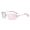 Gold Frame Barbie Pink, variant on Women's Oval Rimless High-End Vintage Sunglasses
