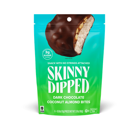 SkinnyDipped Dark Chocolate Coconut Almond Bites, 3.17oz