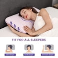 thumbnail image 6 of EGOHOME Memory Foam Pillow, Cooling Gel Bed Pillow, Queen, Purple, 6 of 8