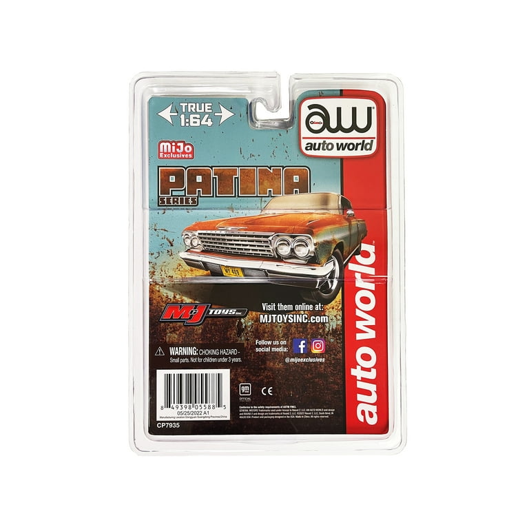 1962 Chevrolet Impala PATINAシリーズ Auto World Patina Series 1962 Chevy Impala 1:64 Die-cast