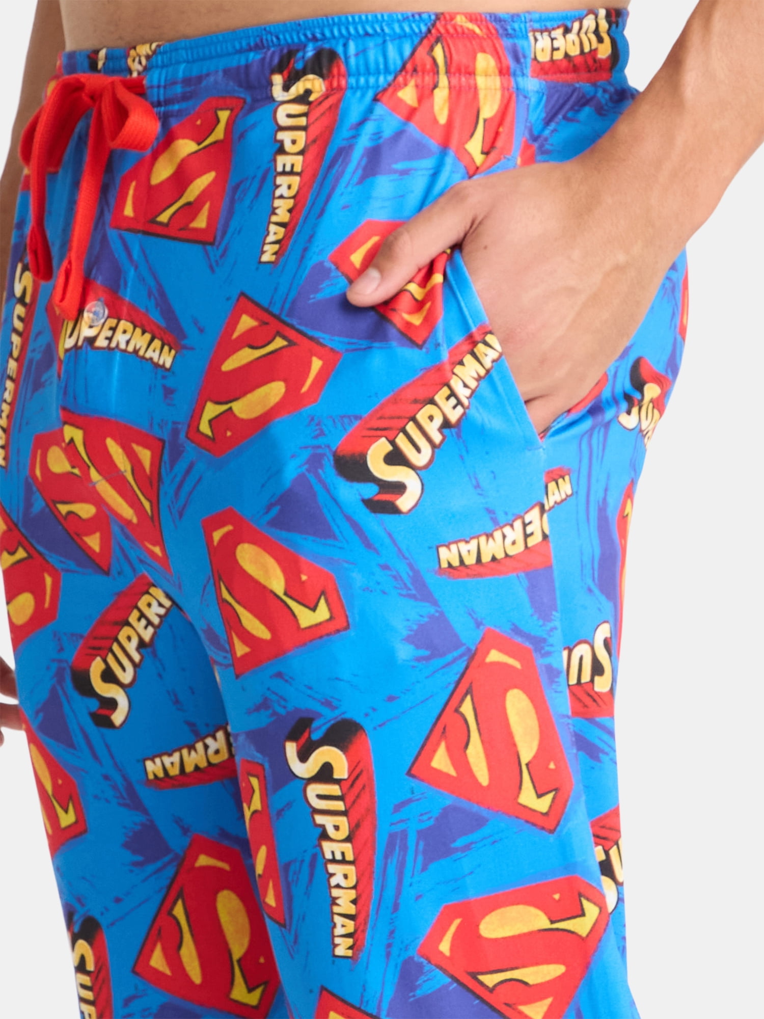 Superman Men's Pajamas Sleep Pants, Sizes S-2XL