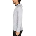 thumbnail image 3 of Men's Microweight Merino Wool 1/4 Zip Sun Hoodie - Ash Gray - Medium, 3 of 6