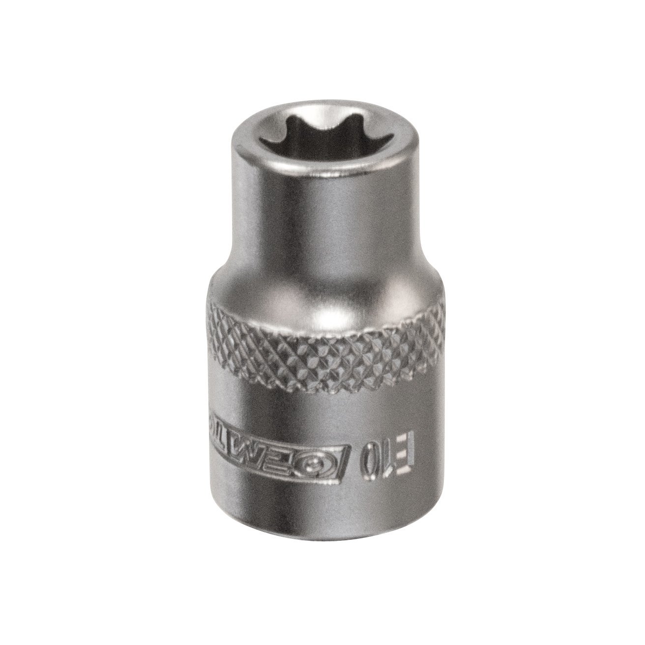 22805 E10 3/8 Inch Drive External Star Socket, Deep marking for easy
