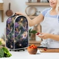 thumbnail image 3 of Yuyamidu Hummingbird Blender Dust Cover with Handle Purple Flower Food Processor Cover Anti Splash Kitchen Appliance Covers Stand Mixer or Coffee Maker Appliance Cover, 3 of 6