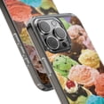 thumbnail image 3 of DistinctInk Clear Hybrid Case for Apple iPhone 14 Pro Max (6.7" Screen) - Ice Cream Scoops Cones - Raised Bezel Screen Guard, 3 of 5