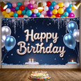 thumbnail image 6 of Colorful Theme Banner Balloon Decoration Cheerful Background for Birthday Party Indoor Decoration Photo Shoot, 6 of 9