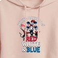 thumbnail image 3 of Dr. Seuss - Waving Banners Red White Blue - Juniors Cropped Pullover Hoodie, 3 of 6