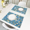 thumbnail image 6 of Blue Clouds and Stars Reversible Placemat Non Slip Coffee Mat 18x12 Inch for Dining, Kitchen, Coffee, 6 of 9