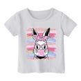 thumbnail image 4 of XDZJLR T-Shirts Filles Enfants Graphique de Pâques Coupe Ample Manches Courtes Col Rond pour Garçons 6-7 Ans, 4 of 4