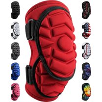 Exxact Sports Defender Plus Softball Elbow Guard Baseball, Batters Baseball Elbow Guard Youth & Adult with Adjustable Straps - (Red, ALXL)