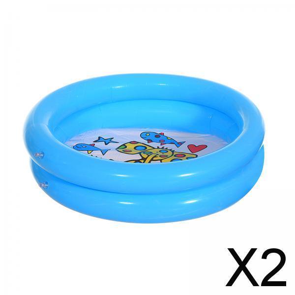 Piscina Inflable para Pequeños Baño Infantil Morado 2 piezas