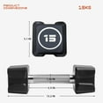 thumbnail image 2 of Square Dumbbells, Weight Dumbbells With Pu Coating, Dumbbell Set With Non-Slip Grip and No-Roll Head for Weight Strength Training15KG(33LB)-Single, 2 of 6
