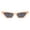 Orange, variant on Bright Neon Colorful Sunglasses Geometric Trapezoid Shape UV 400 Pink
