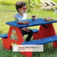 PAW Patrol Picnic Table with Block Baseplate & Cupholders