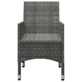 thumbnail image 5 of vidaXL 3 Piece Garden Dining Set Grey, 5 of 5