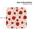 thumbnail image 3 of Kll Square Drink Coasters Set Of 4,Pu Leather Absorbent Coasters Set Decorative Coffee Cup Coasters Housewarming Gift For Home Decor-Red Ladybug, 3 of 9
