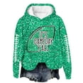 thumbnail image 5 of Arlun Game Day Sweatshirts for Women Sequin Printed Football Season Casual Hoodies Long Sleeve Loose Fit Comfort Fashion Graphic Oversized Pullover Tops Fall Clothes Mint Green5 XXL, 5 of 5