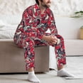 thumbnail image 7 of Sikiie Rooster Head Mens Pajama Set, Soft Warm Long Sleeve Sleepwear, Cozy Button-Down Pjs for Men-Large, 7 of 7