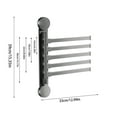thumbnail image 3 of Huluwajiuyeye Towel Racks for Bathroom over Toilet Standing Towel Racks for Bathroom Small Bathroom Storage Cabinet Rotating Bathroom Shelf Aluminum Alloy Wall Mounted Organizer For Shower Storage, 3 of 6