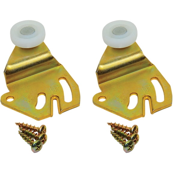 L E JOHNSON Bypass Door Hanger, 7/8-In. Wheel, 3/8-In. Offset 2238 PPK2