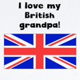 thumbnail image 2 of CafePress - I Love My British Grandpa Body Suit - Baby Light Bodysuit, Size Newborn - 24 Months, 2 of 4