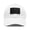 White / Black patch, variant on Volleyball Dad Hat Cap Strap Back Dad Hat With Patch High School College