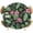 Forest Green, Dusty Pink, variant on Tropical Botanical Round Tablecloth 36-44 Inch Round Fitted Table Cloth with Elastic Edge, Blue Monstera Palm Leaves Pink Floral Waterproof Table Cover Protector for Outdoor Picnic Party Dining