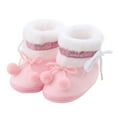 thumbnail image 3 of Baby Shoes Fashion Flat Warm Boots with Soft Sole for Toddler Comfortable Winter Footwear, 3 of 8