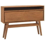 Uteam Solid Teak Wood Console Table 43.3x11.8x31.1