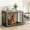 Greige, variant on LEDREM Furniture-Style Dog Crate with Double Doors, Heavy-Duty Metal Frame, Indoor End Table Design, Front & Side Access, Removable Tray, for Large Dogs up to 80 lb, Rustic Brown