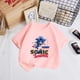 thumbnail image 3 of 2024 Ropa para niños y niñas de Sonic de 2 a 12 años Camiseta para parejas Ropa para niños Verano Madre Niños, 3 of 5