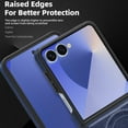 thumbnail image 3 of ELEHOLD Case for Samsung Galaxy Z Flip 7, Shockproof Magnetic Leather Phone Case with Stand, Compatibility with Mag Safe Accessories,Blue, 3 of 6