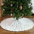 thumbnail image 5 of Zatoumnr Christmas Tree Skirt with Sequin, 90cm Base Cover Mat for Holiday Ornaments and Home Party Decor Christmas Holiday Gifts Decorations Party Holiday Supplies, 5 of 7