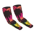 thumbnail image 2 of Lsque Flamingo And Palm Trees At Sunset Cooling Arm Sleeves for Men & Women -Compression Sleeves to Cover Arms for Working,Sun Sleeves for UV Protection,Breathable, Moisture-Wicking, 2 of 8